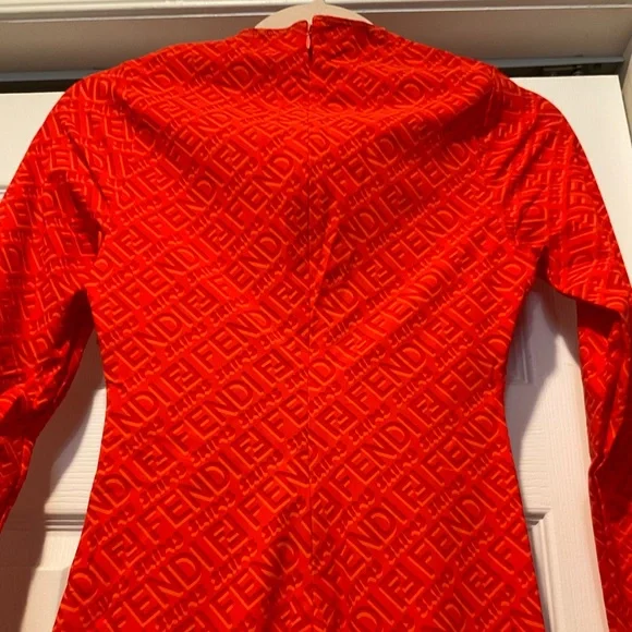 🆕FENDI X SKIMS GEORGIA CREWNECK FULL ONSIE LONG-SLEEVE LEGGING JUMPSUIT ROMPER - Picture 9 of 16